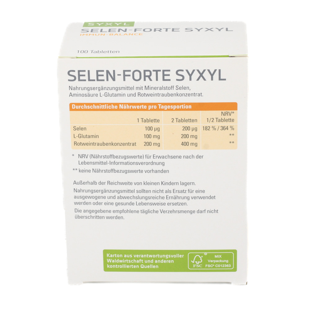 SELEN FORTE Syxyl Tabletten SELEN FORTE Syxyl Tabletten