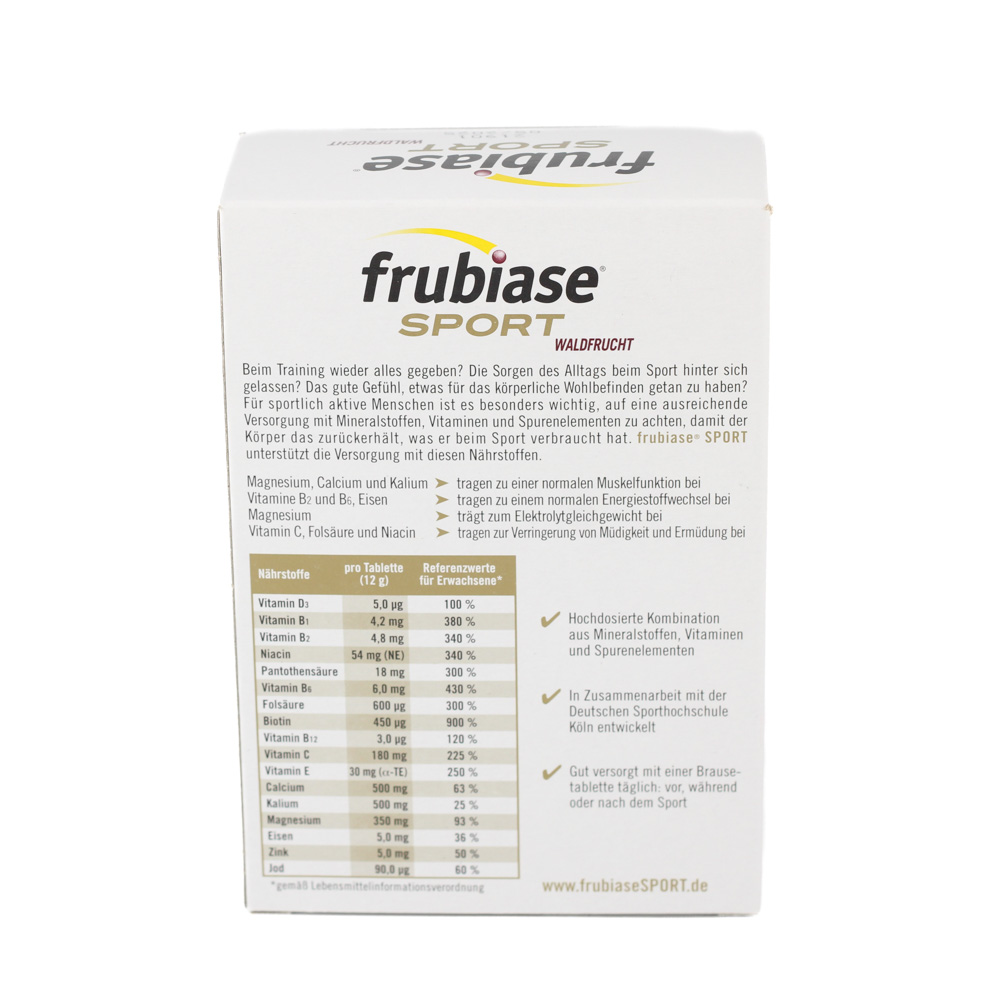 FRUBIASE SPORT Waldfrucht Brausetabletten FRUBIASE SPORT Waldfrucht Brausetabletten