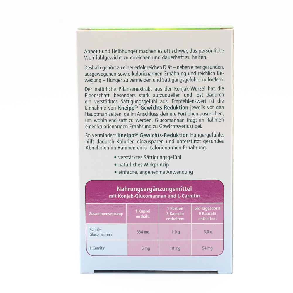 KNEIPP Gewichtsreduktion Kapseln KNEIPP Gewichtsreduktion Kapseln