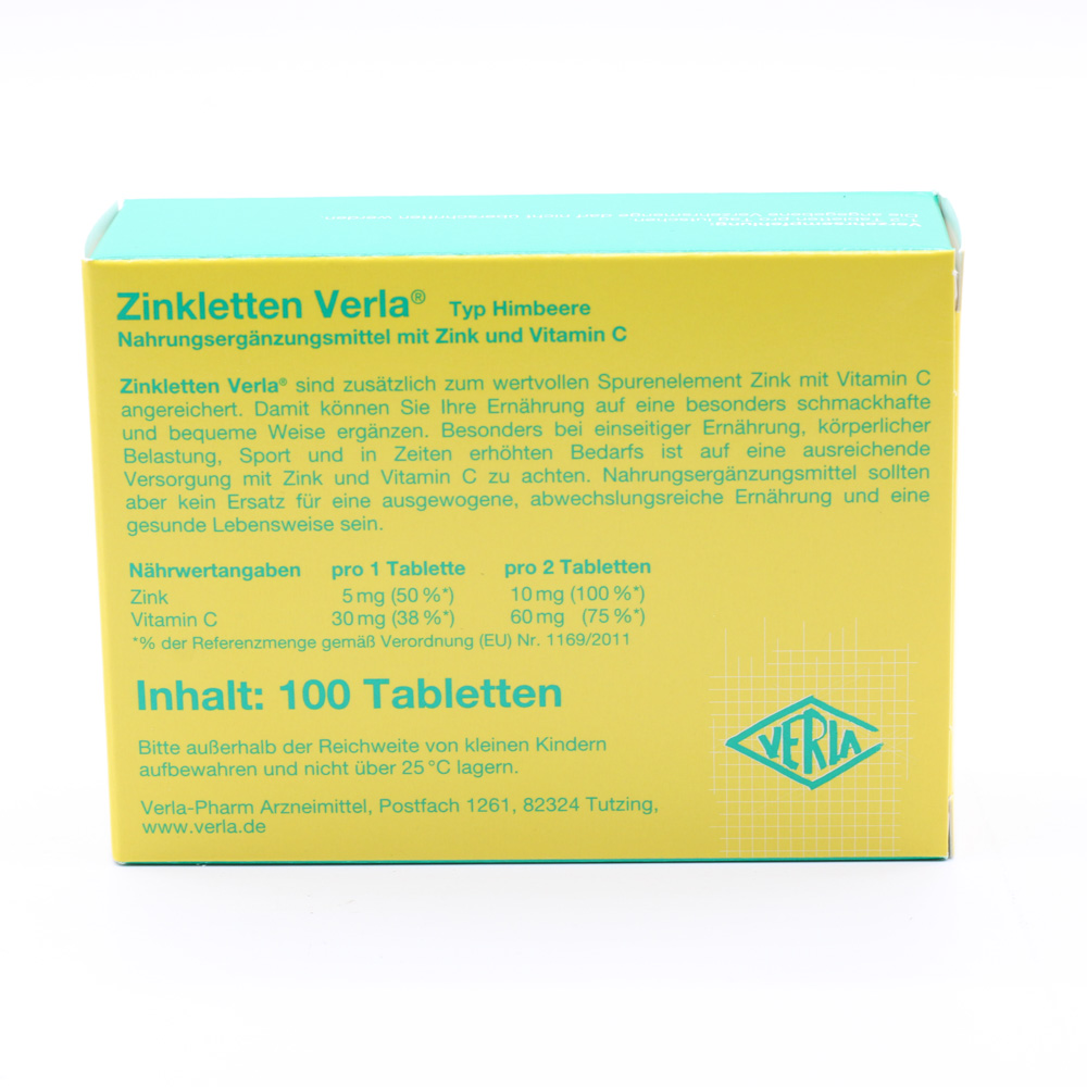 ZINKLETTEN Verla Himbeere Lutschtabletten ZINKLETTEN Verla Himbeere Lutschtabletten