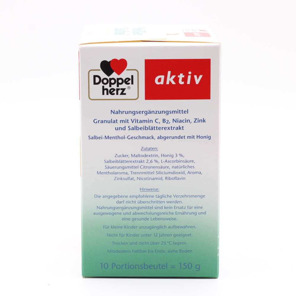 DOPPELHERZ heißer Salbei+Honig+Menthol Granulat DOPPELHERZ heißer Salbei+Honig+Menthol Granulat
