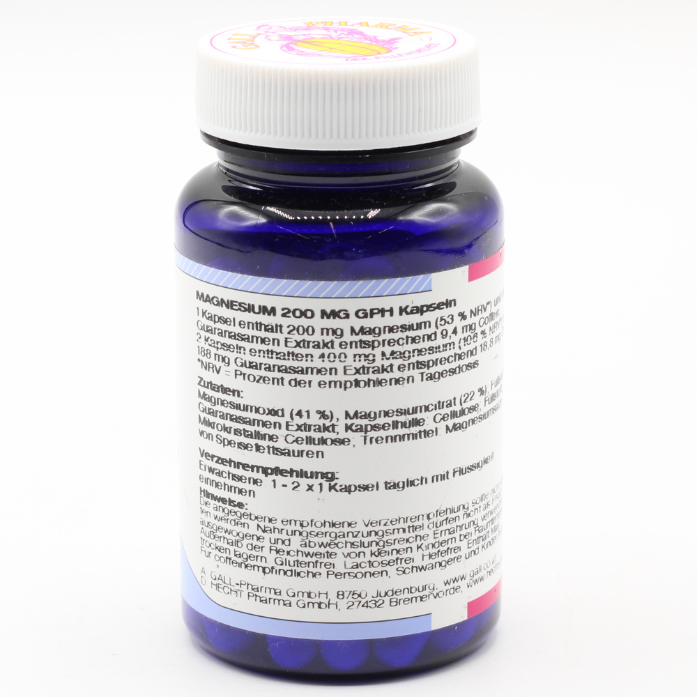 MAGNESIUM 200 mg GPH Kapseln MAGNESIUM 200 mg GPH Kapseln