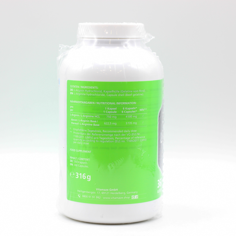 L-ARGININ HOCHDOSIERT 4.500 mg Kapseln L-ARGININ HOCHDOSIERT 4.500 mg Kapseln