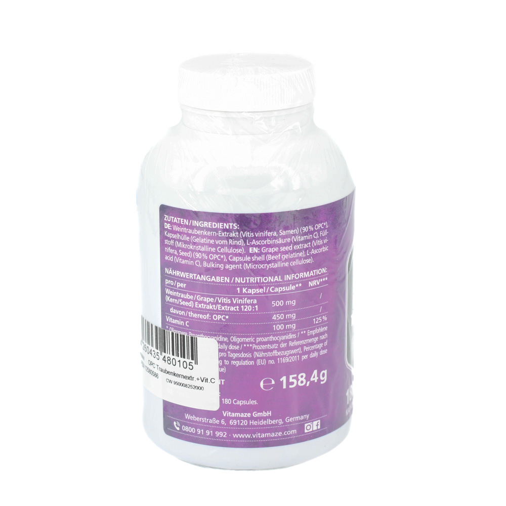 OPC TRAUBENKERNEXTRAKT hochdosiert+Vitamin C Kaps. OPC TRAUBENKERNEXTRAKT hochdosiert+Vitamin C Kaps.