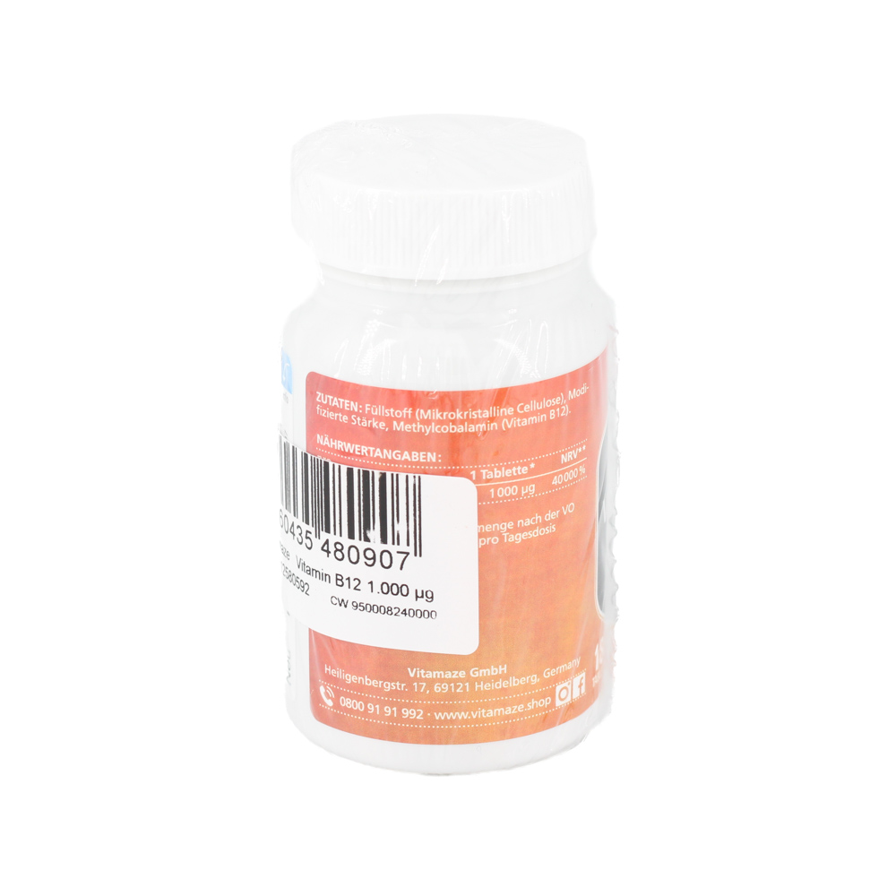VITAMIN B12 1000 μg hochdosiert vegan Tabletten VITAMIN B12 1000 μg hochdosiert vegan Tabletten