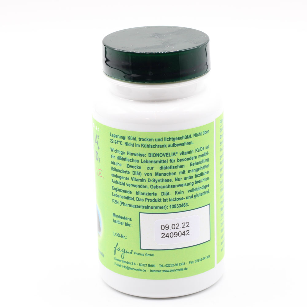 BIONOVELIA vitamin K2/D3 10.000 I.E. Kapseln BIONOVELIA vitamin K2/D3 10.000 I.E. Kapseln