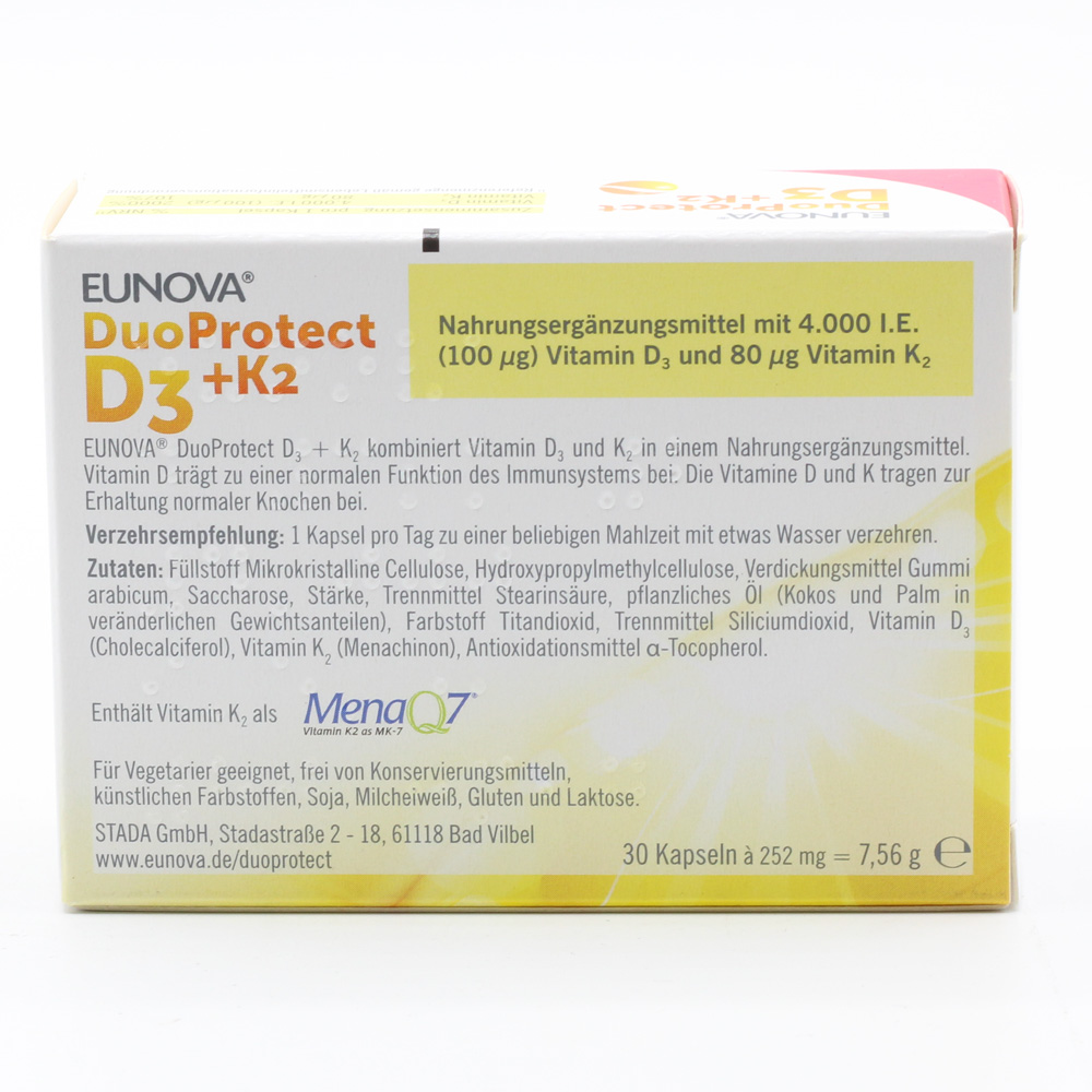 EUNOVA DuoProtect D3+K2 4000 I.E./80 μg Kapseln EUNOVA DuoProtect D3+K2 4000 I.E./80 μg Kapseln