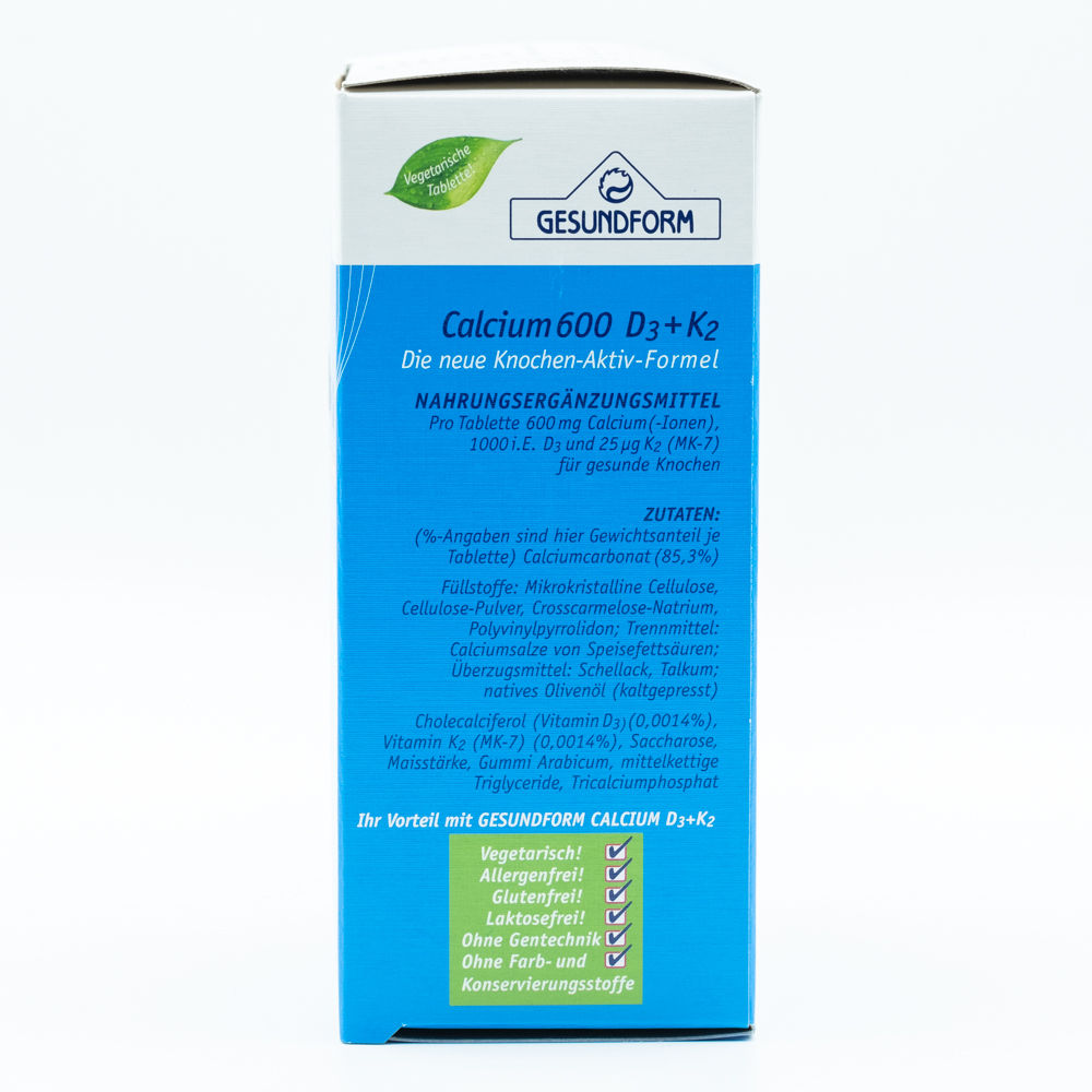 GESUNDFORM Calcium D3+K2 Tabletten GESUNDFORM Calcium D3+K2 Tabletten