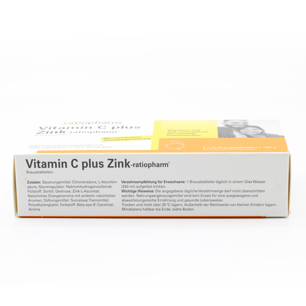 VITAMIN C PLUS Zink-ratiopharm Brausetabletten VITAMIN C PLUS Zink-ratiopharm Brausetabletten