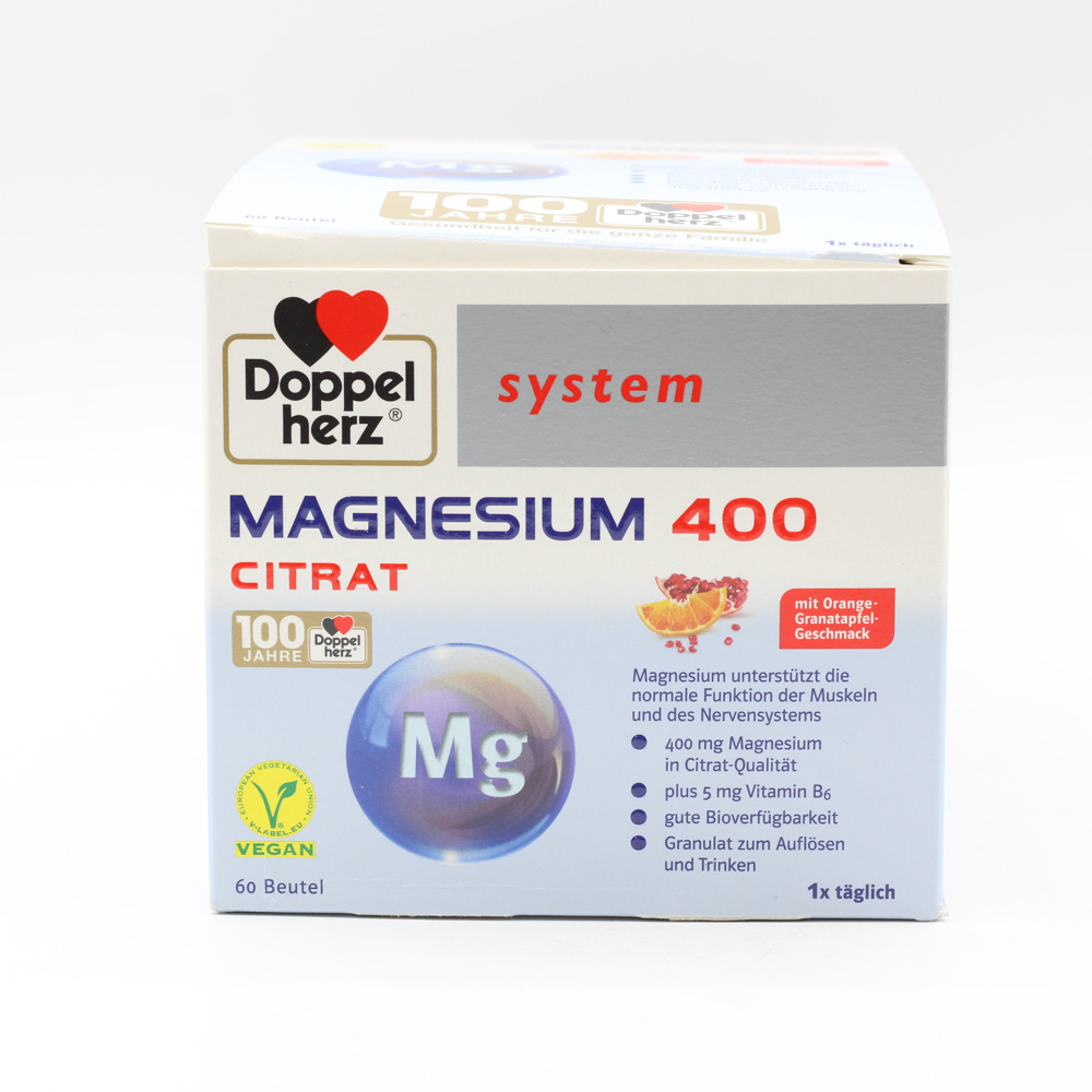 DOPPELHERZ Magnesium 400 Citrat system Granulat DOPPELHERZ Magnesium 400 Citrat system Granulat