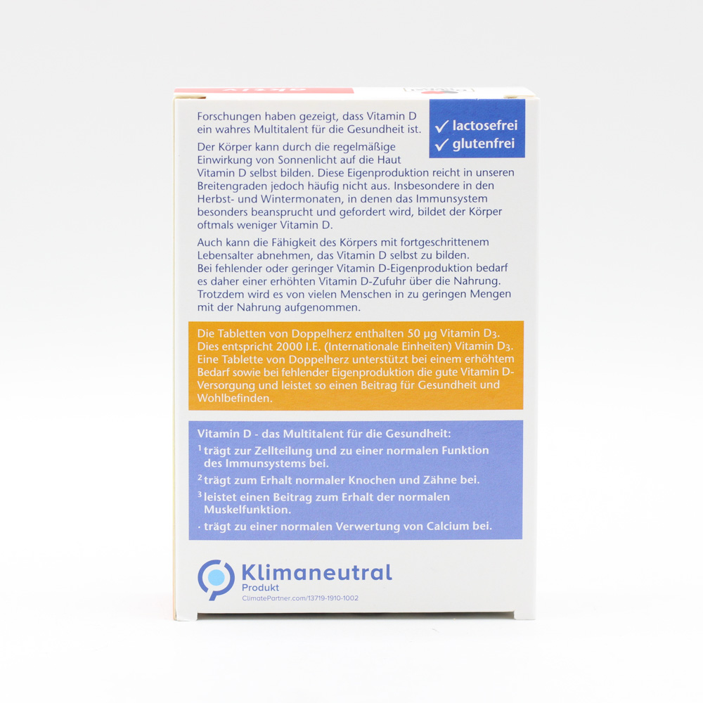 DOPPELHERZ Vitamin D3 2000 I.E. Tabletten DOPPELHERZ Vitamin D3 2000 I.E. Tabletten