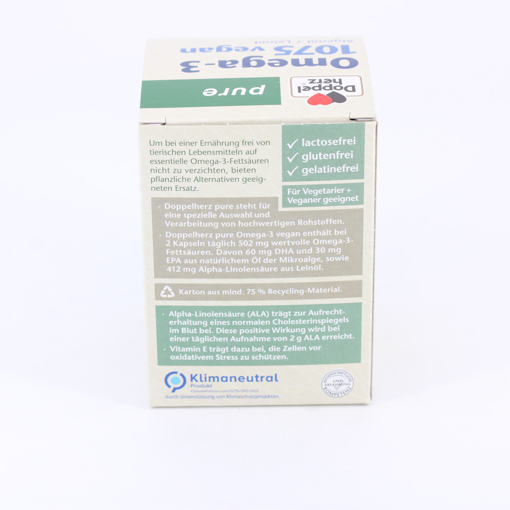 DOPPELHERZ Omega-3 1075 vegan pure Kapseln DOPPELHERZ Omega-3 1075 vegan pure Kapseln