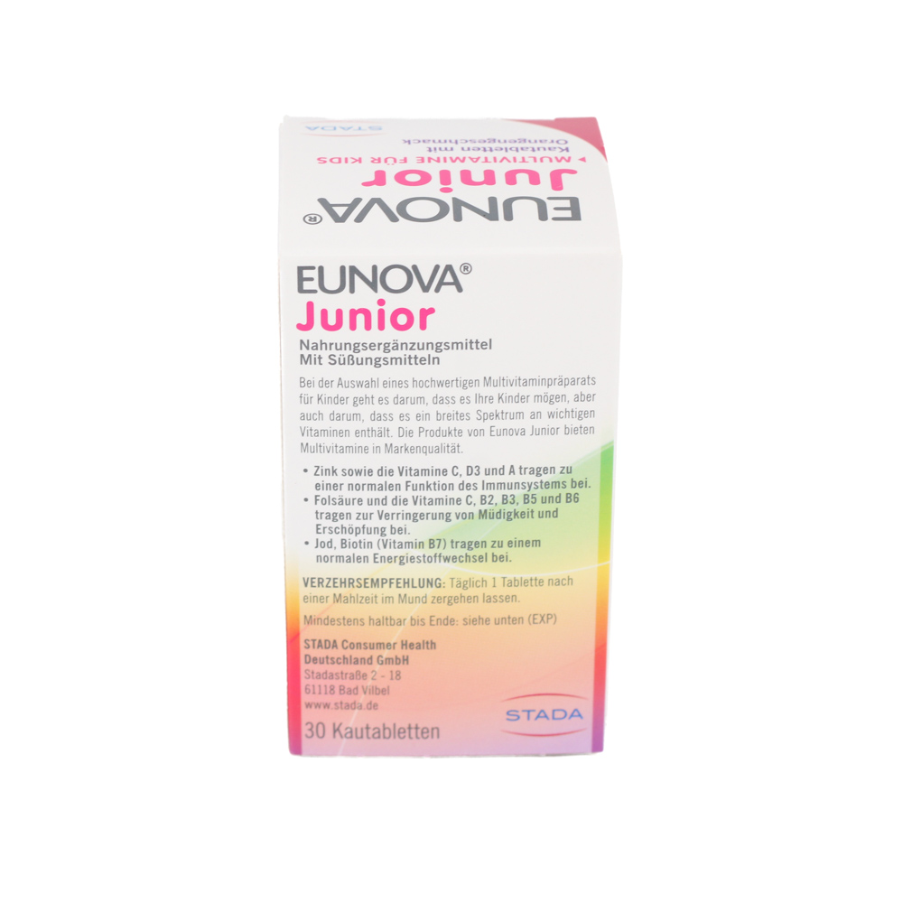 EUNOVA Junior Kautabletten m.Orangengeschmack EUNOVA Junior Kautabletten m.Orangengeschmack
