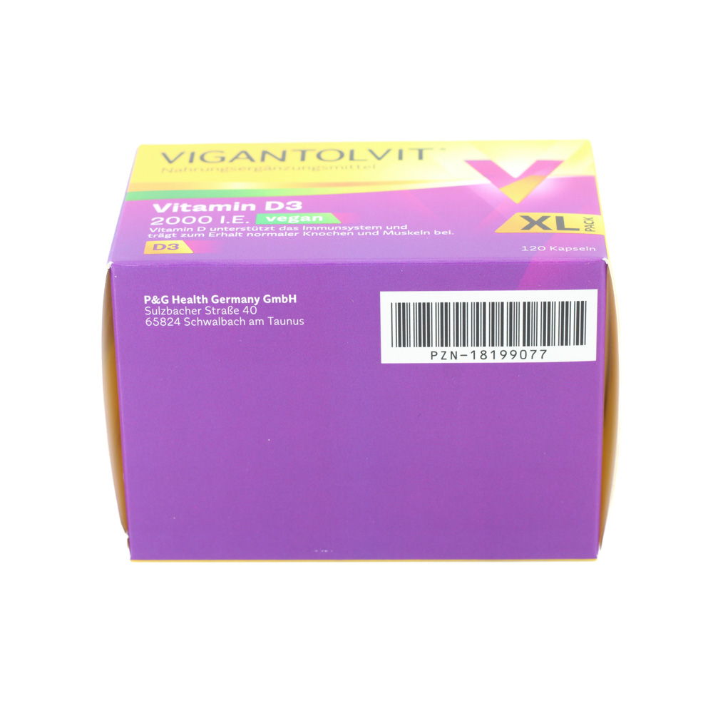 VIGANTOLVIT 2000 I.E. Vitamin D3 vegan Weichkaps. VIGANTOLVIT 2000 I.E. Vitamin D3 vegan Weichkaps.