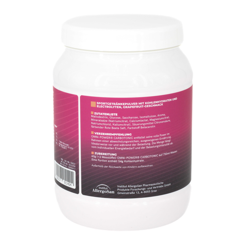 OMNI POWER CARBO TONIC Pulver OMNI POWER CARBO TONIC Pulver