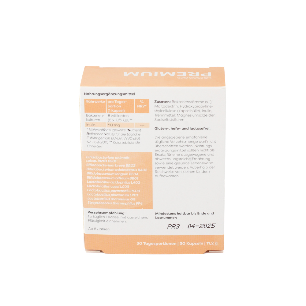 LACTOBACT PREMIUM magensaftresistente Kapseln LACTOBACT PREMIUM magensaftresistente Kapseln