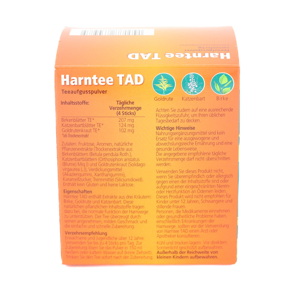 HARNTEE TAD Sticks Teeaufgusspulver HARNTEE TAD Sticks Teeaufgusspulver