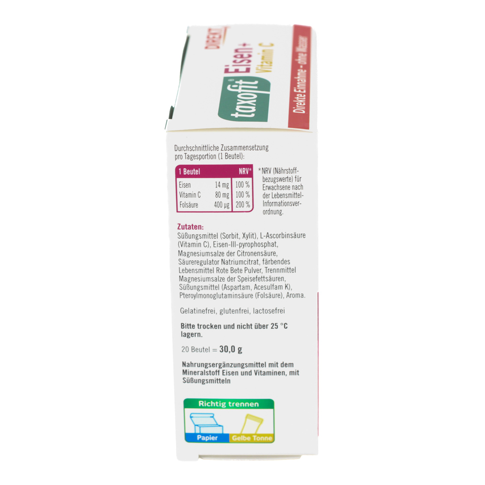 TAXOFIT Eisen+Vitamin C Direkt Granulat TAXOFIT Eisen+Vitamin C Direkt Granulat