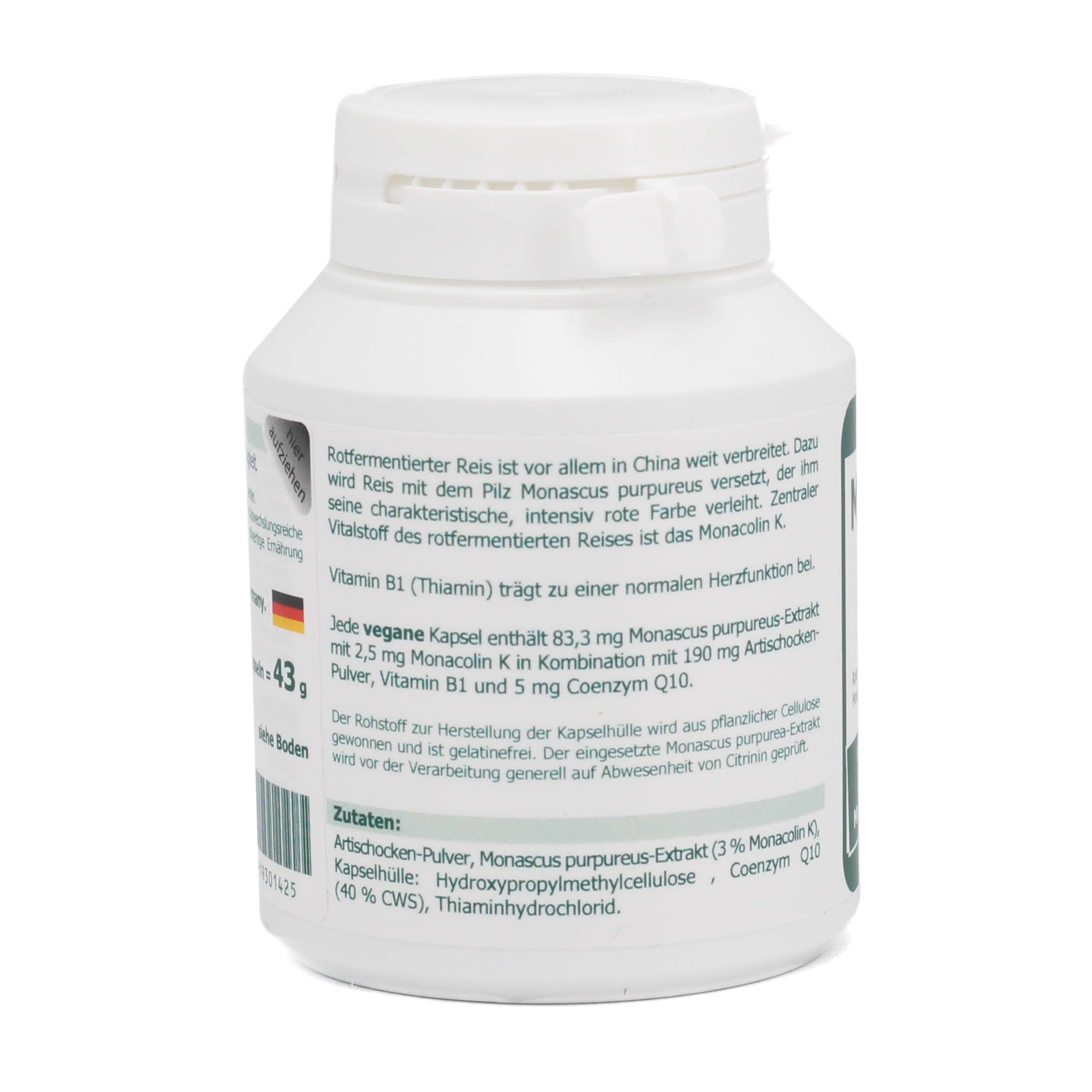 MONACOLIN K 2,5 mg plus Q10 Kapseln MONACOLIN K 2,5 mg plus Q10 Kapseln