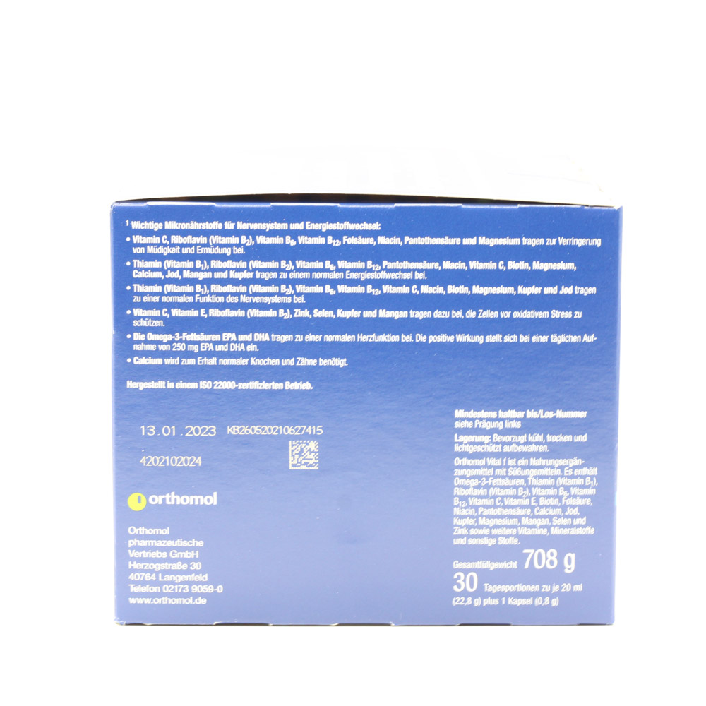 ORTHOMOL Vital F Trinkfläschchen/Kaps.Kombipack. ORTHOMOL Vital F Trinkfläschchen/Kaps.Kombipack.