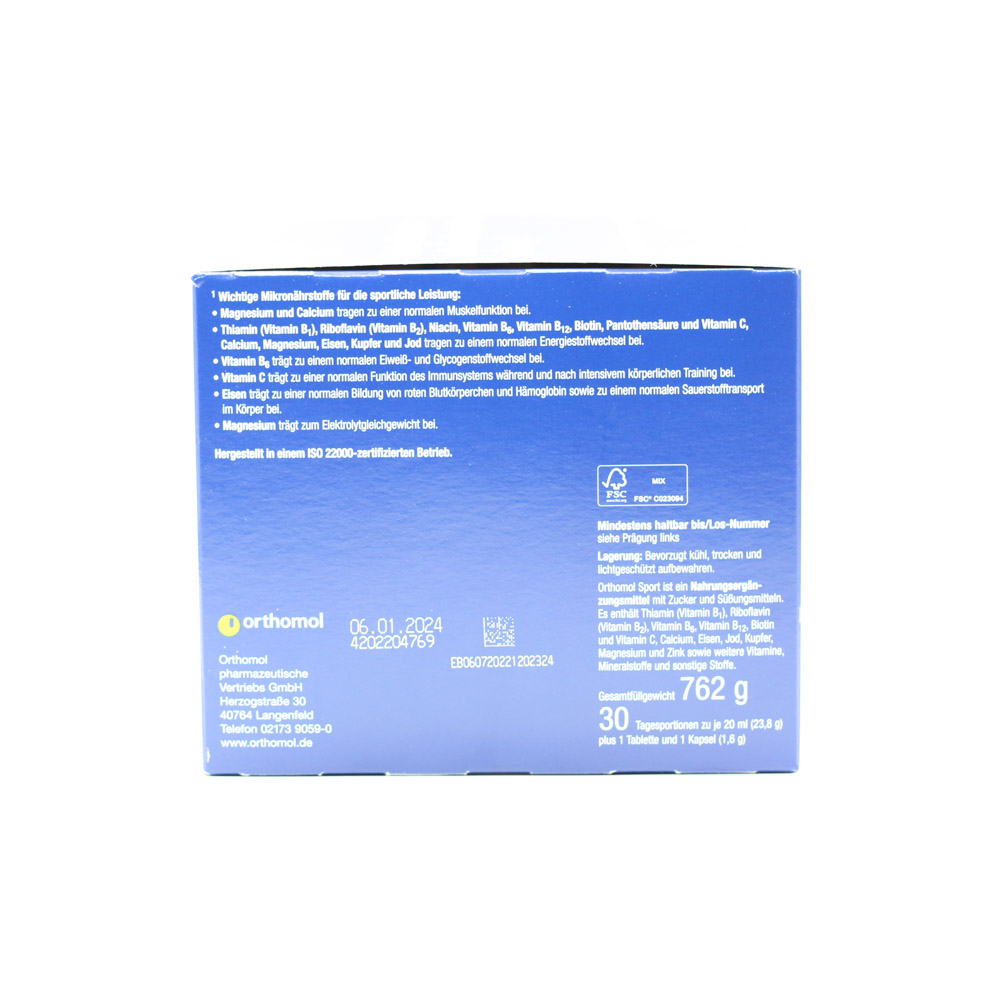 ORTHOMOL Sport Trinkfläschchen/Tabl./Kaps.Kombip. ORTHOMOL Sport Trinkfläschchen/Tabl./Kaps.Kombip.