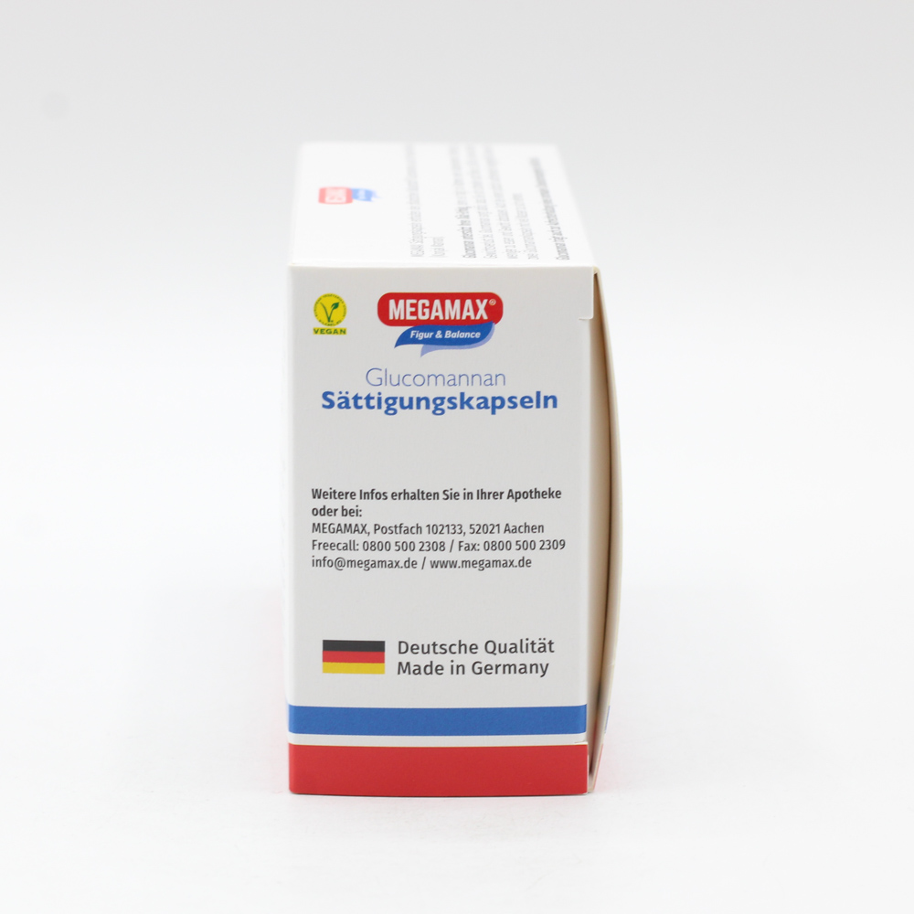 MEGAMAX Sättigungskapseln Glucomannan MEGAMAX Sättigungskapseln Glucomannan