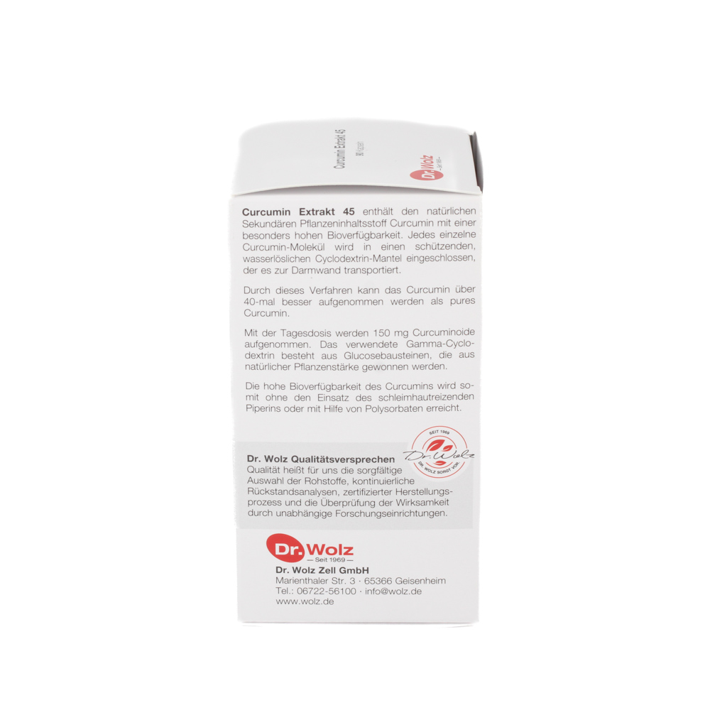 CURCUMIN EXTRAKT 45 Dr.Wolz Kapseln CURCUMIN EXTRAKT 45 Dr.Wolz Kapseln