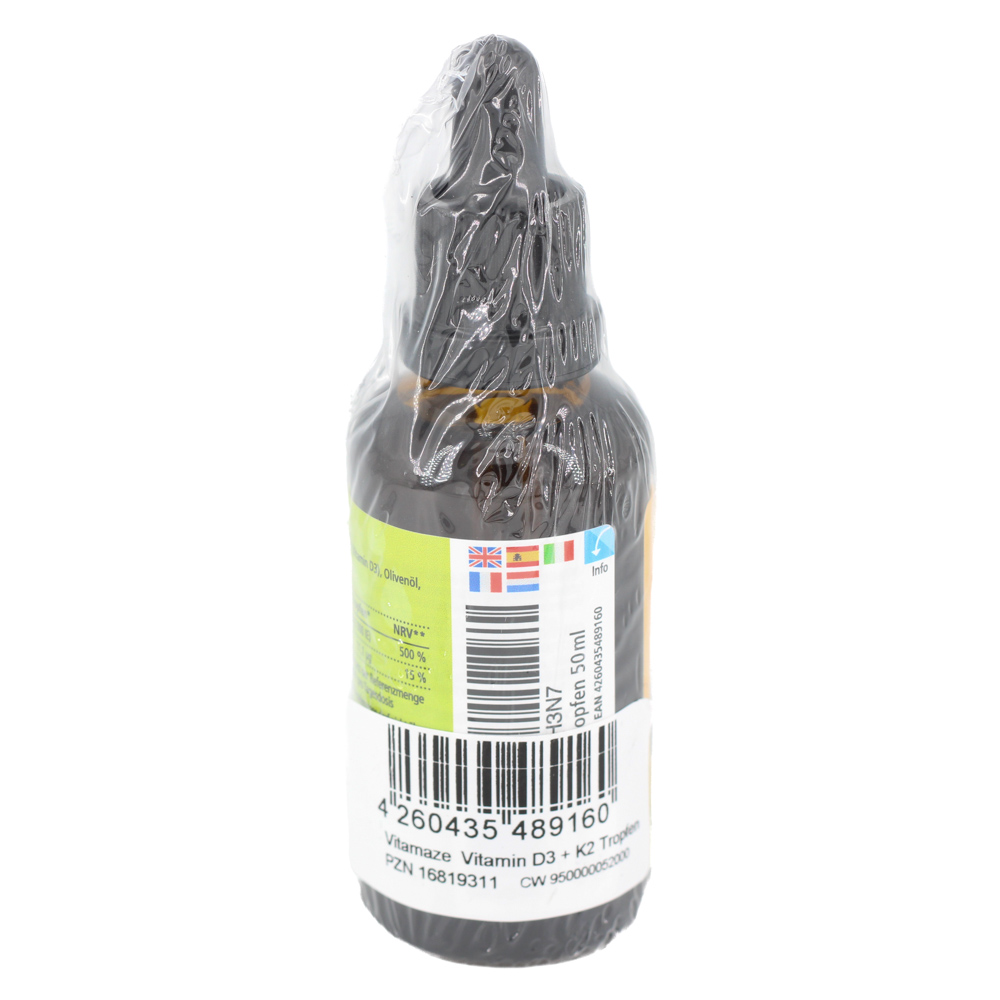 VITAMIN D3 K2 1000 I.E./10 μg hochdosiert Tropfen VITAMIN D3 K2 1000 I.E./10 μg hochdosiert Tropfen