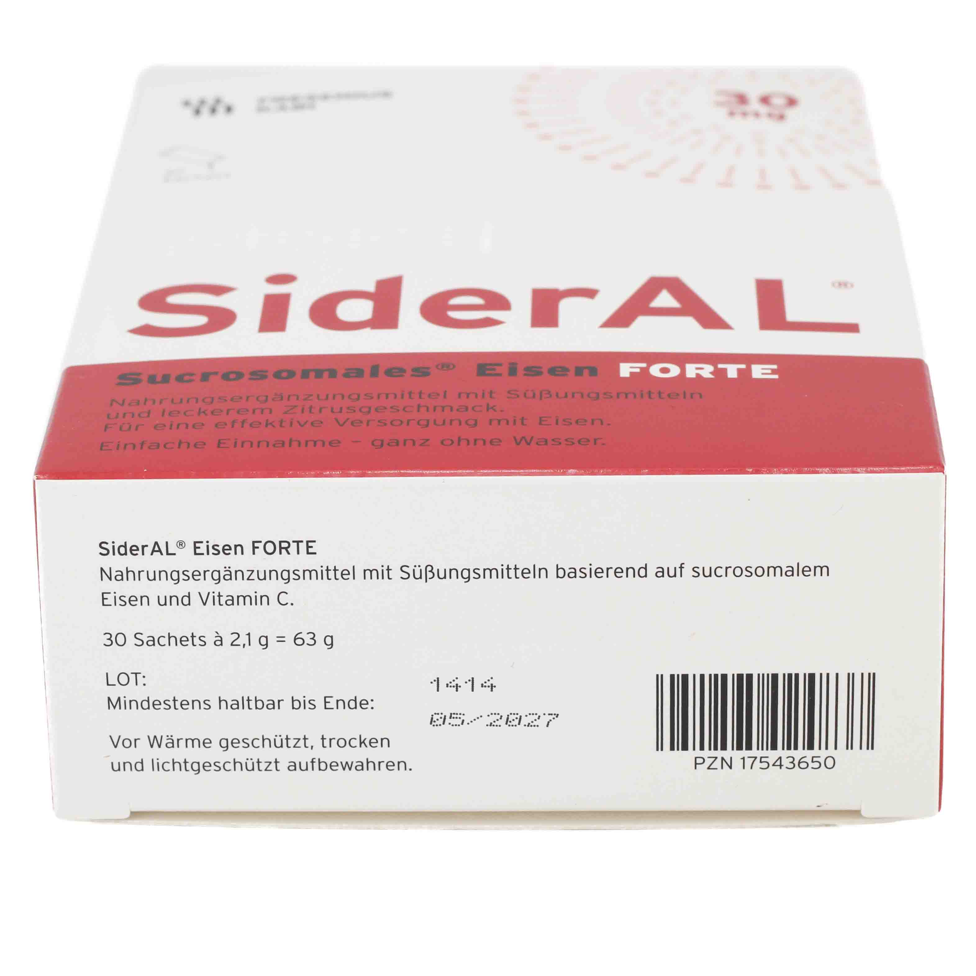 SiderAL® Eisen Forte 30mg Zitrus bei erhöhtem Eisenbedarf SiderAL® Eisen Forte 30mg Zitrus bei erhöhtem Eisenbedarf