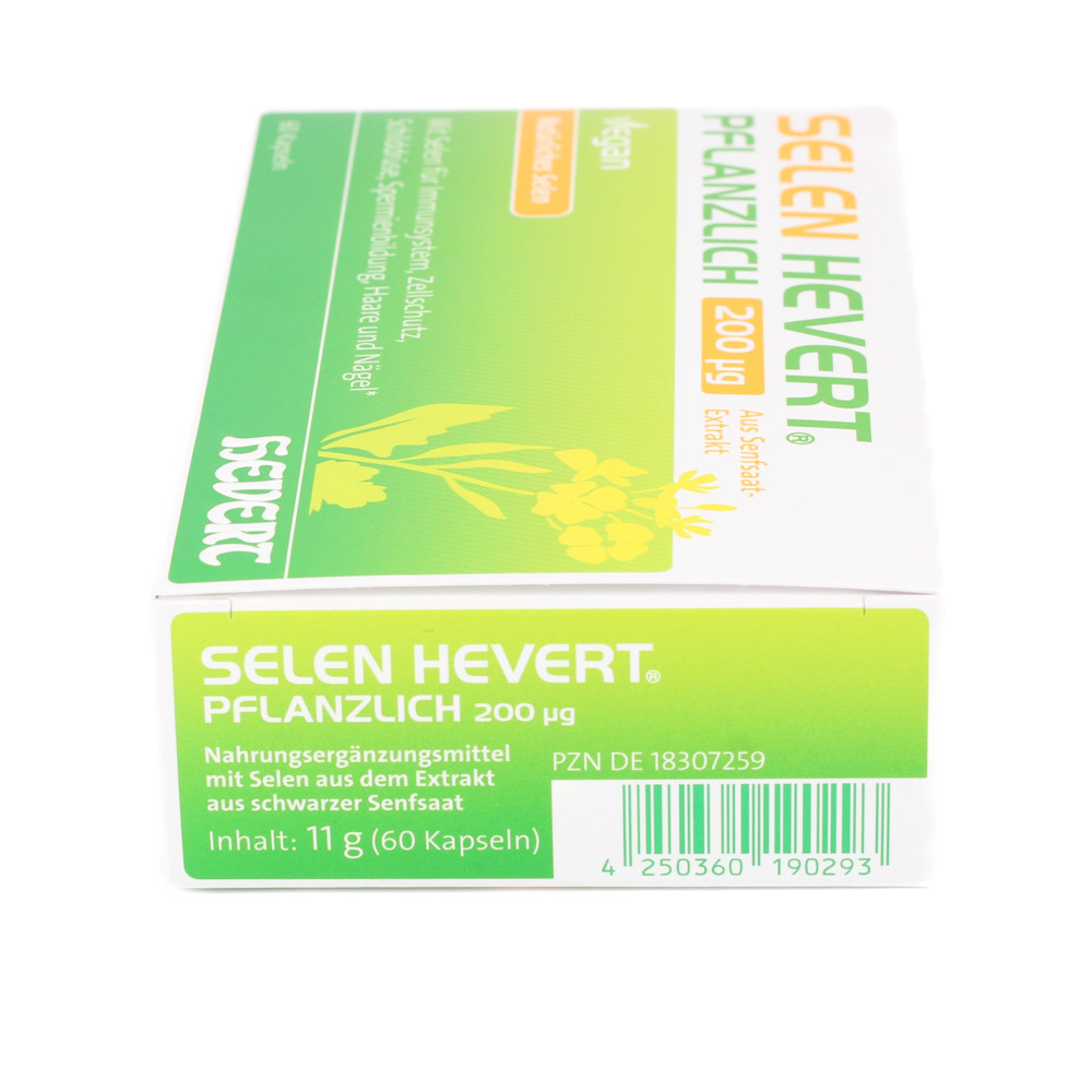 SELEN HEVERT pflanzlich 200 μg Kapseln SELEN HEVERT pflanzlich 200 μg Kapseln