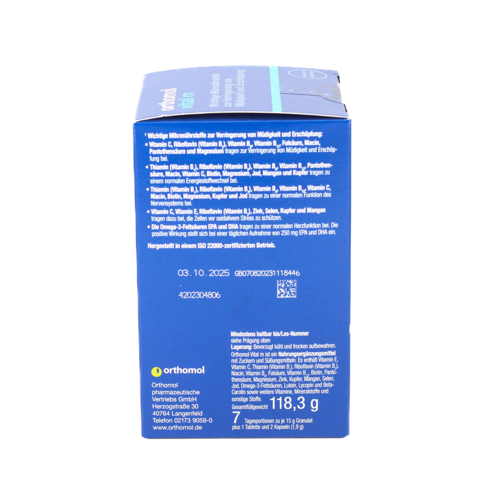 ORTHOMOL Vital M Granulat/Kap./Tabl.Kombip.7 Tage ORTHOMOL Vital M Granulat/Kap./Tabl.Kombip.7 Tage