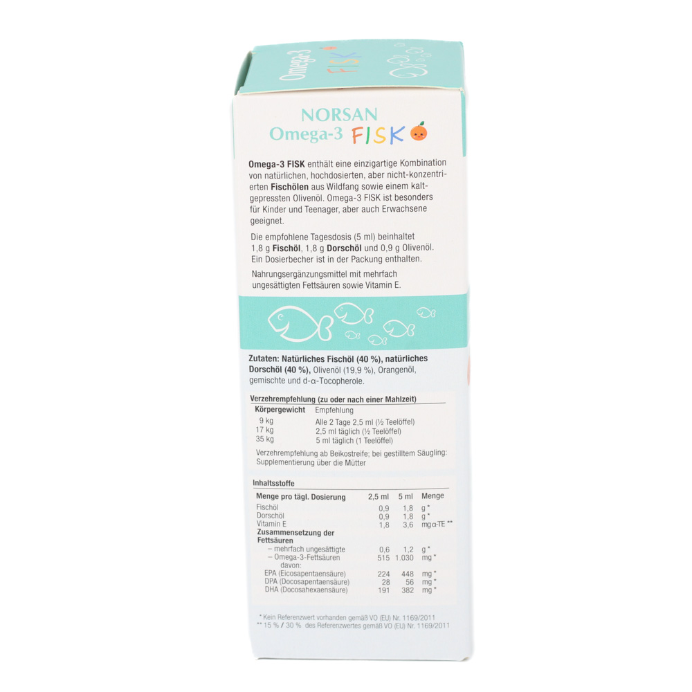 NORSAN Omega-3 FISK f.Kinder flüssig NORSAN Omega-3 FISK f.Kinder flüssig