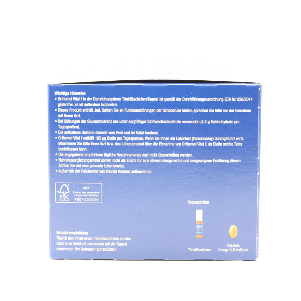 ORTHOMOL Vital F Trinkfläschchen/Kaps.Kombipack. ORTHOMOL Vital F Trinkfläschchen/Kaps.Kombipack.