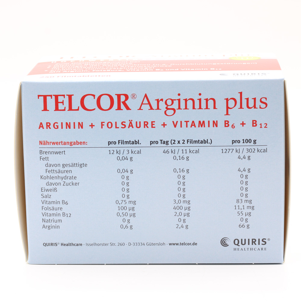 TELCOR Arginin plus Filmtabletten TELCOR Arginin plus Filmtabletten