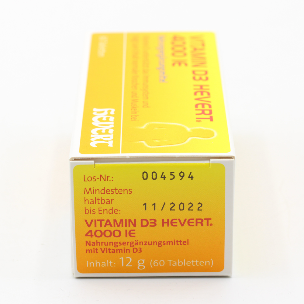 VITAMIN D3 HEVERT 4000 I.E. Tabletten VITAMIN D3 HEVERT 4000 I.E. Tabletten