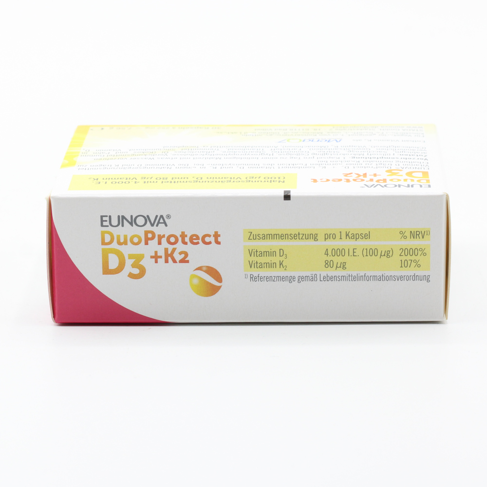 EUNOVA DuoProtect D3+K2 4000 I.E./80 μg Kapseln EUNOVA DuoProtect D3+K2 4000 I.E./80 μg Kapseln
