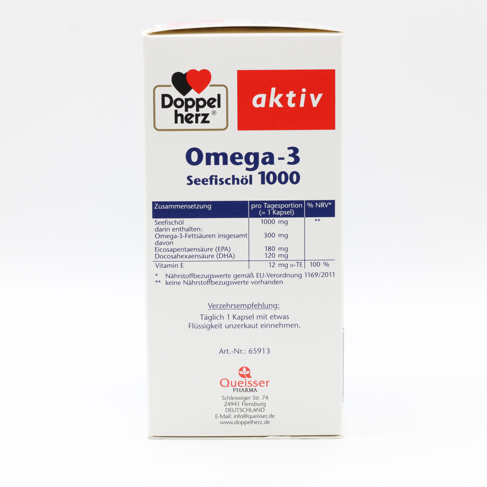 DOPPELHERZ Omega-3 Seefischöl 1000 Kapseln DOPPELHERZ Omega-3 Seefischöl 1000 Kapseln