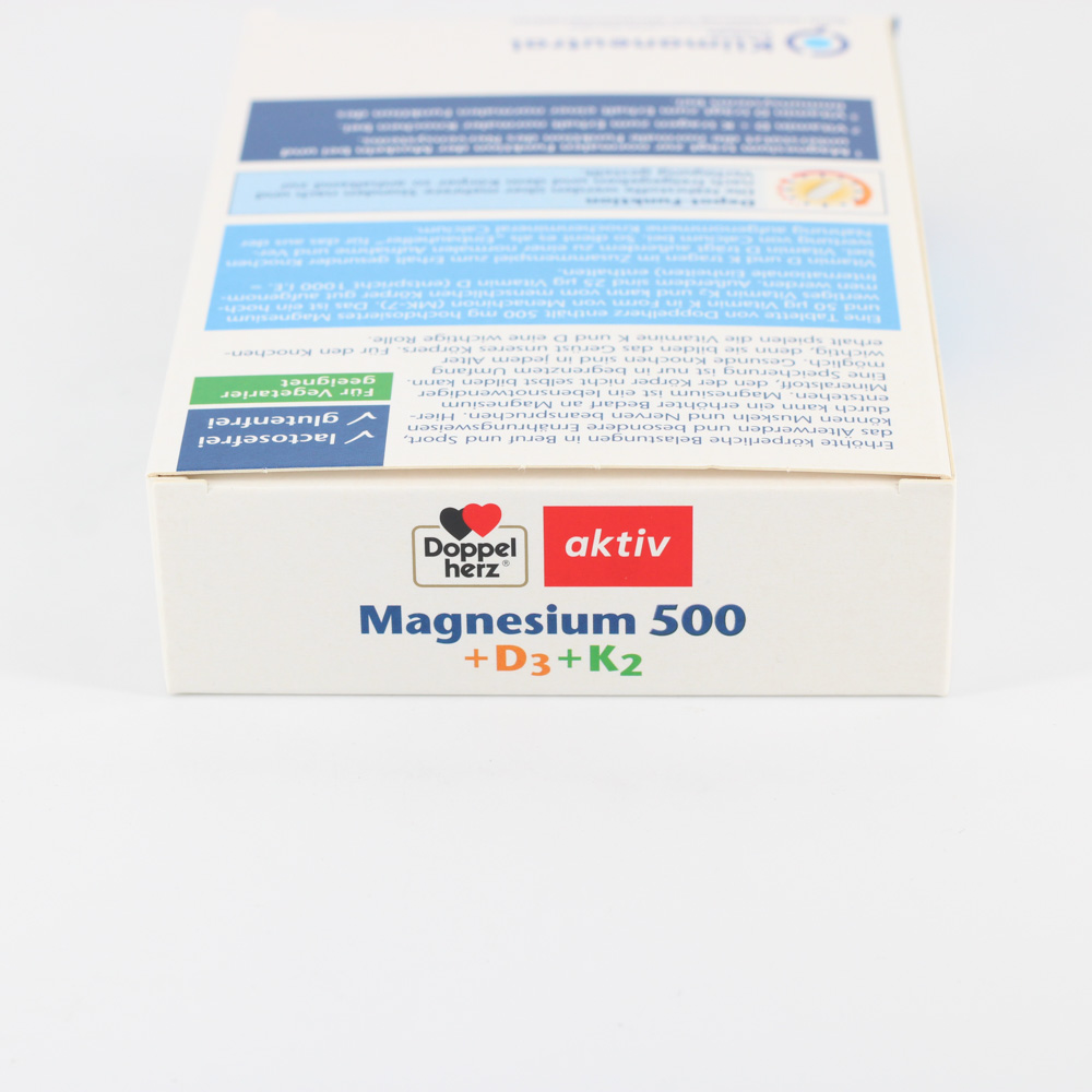 DOPPELHERZ Magnesium 500+D3+K2 Depot Tabletten DOPPELHERZ Magnesium 500+D3+K2 Depot Tabletten