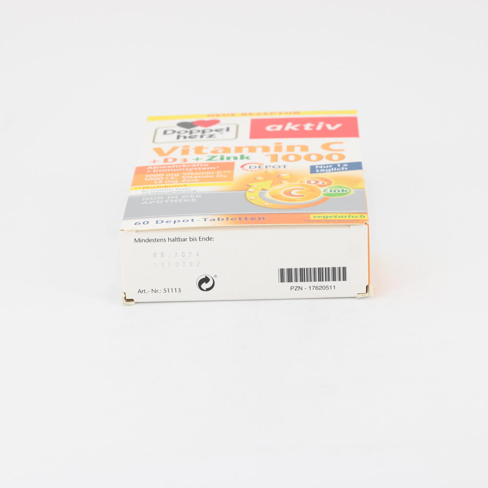 DOPPELHERZ Vitamin C 1000+D3+Zink Depot Tabletten DOPPELHERZ Vitamin C 1000+D3+Zink Depot Tabletten
