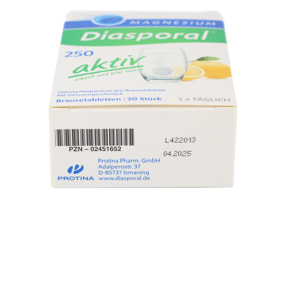 MAGNESIUM DIASPORAL 250 aktiv Brausetabletten MAGNESIUM DIASPORAL 250 aktiv Brausetabletten