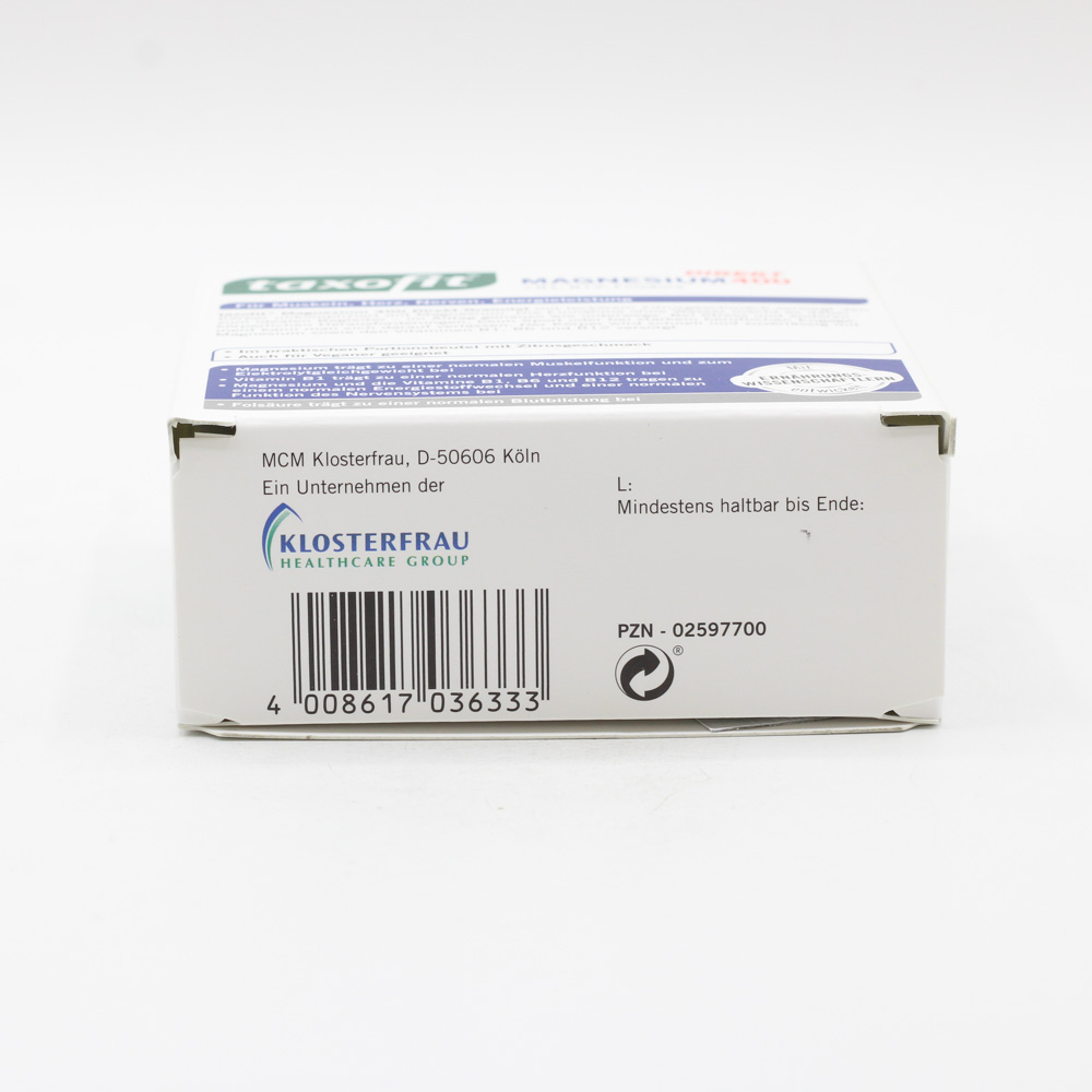 TAXOFIT Magnesium 400+B1+B6+B12+Folsäure 800 Gran. TAXOFIT Magnesium 400+B1+B6+B12+Folsäure 800 Gran.
