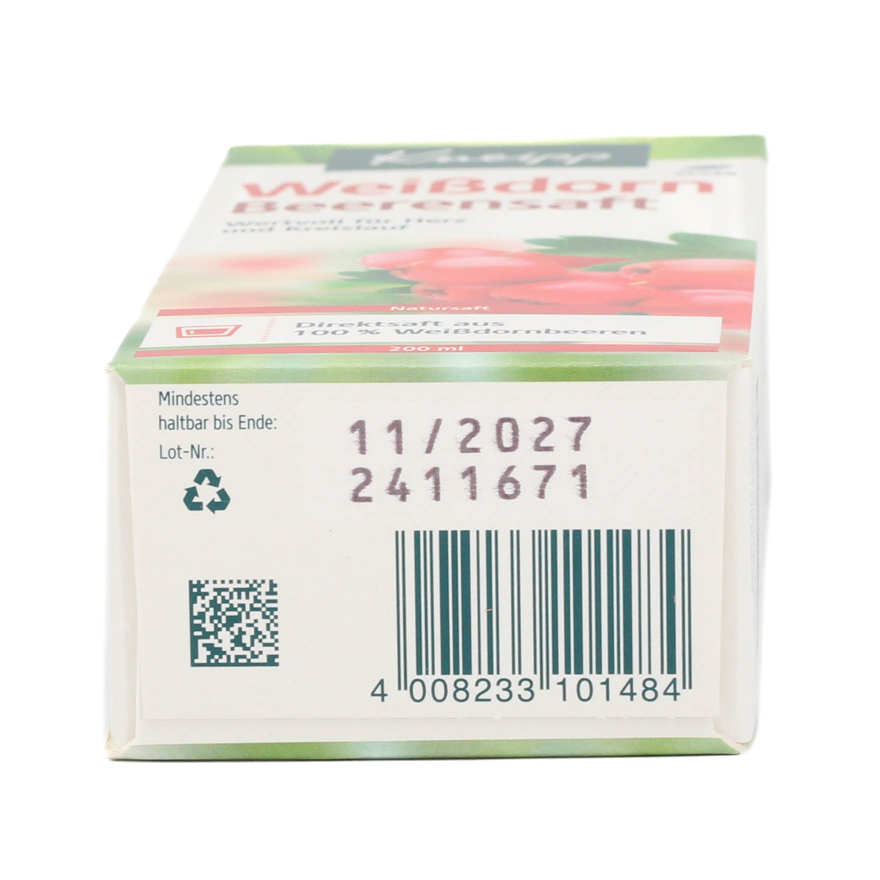 KNEIPP Weißdorn BEERENSAFT KNEIPP Weißdorn BEERENSAFT