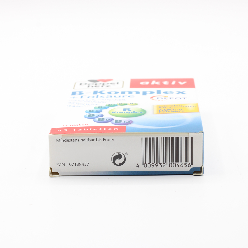 DOPPELHERZ B-Komplex+Folsäure Tabletten DOPPELHERZ B-Komplex+Folsäure Tabletten