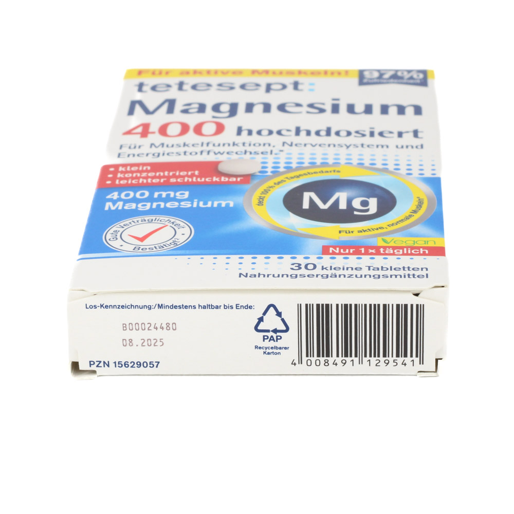TETESEPT Magnesium 400 hochdosiert Tabletten TETESEPT Magnesium 400 hochdosiert Tabletten