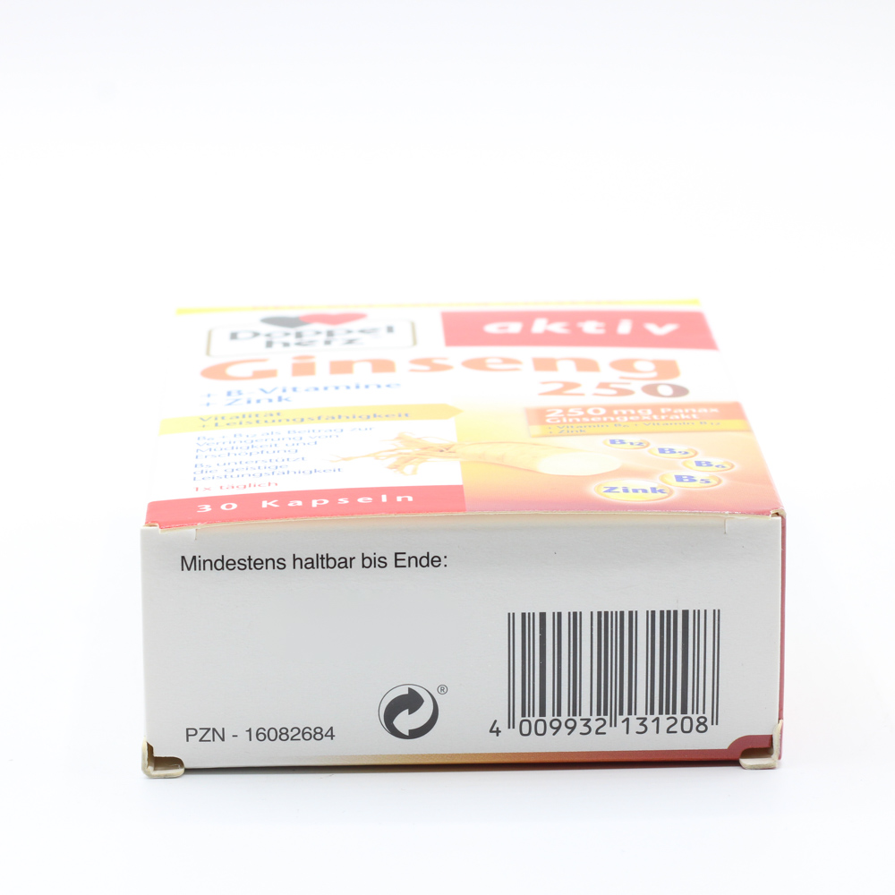 DOPPELHERZ Ginseng 250+B-Vitamine+Zink Kapseln DOPPELHERZ Ginseng 250+B-Vitamine+Zink Kapseln