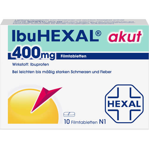 IBUHEXAL akut 400 Filmtabletten IBUHEXAL akut 400 Filmtabletten
