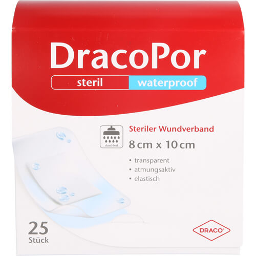 DRACOPOR waterproof Wundverband 8x10 cm steril DRACOPOR waterproof Wundverband 8x10 cm steril