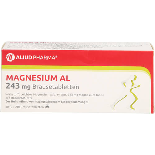 Magnesium AL 243 mg Brausetabletten bei Magnesiummangel und dadurch verursachten Wadenkrämpfe Magnesium AL 243 mg Brausetabletten bei Magnesiummangel und dadurch verursachten Wadenkrämpfe