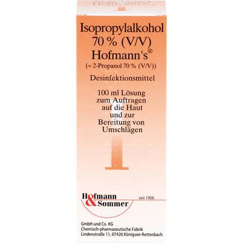 ISOPROPYLALKOHOL 70% V/V Hofmann's ISOPROPYLALKOHOL 70% V/V Hofmann's
