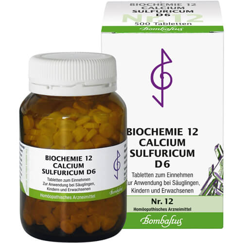 BIOCHEMIE 12 Calcium sulfuricum D 6 Tabletten BIOCHEMIE 12 Calcium sulfuricum D 6 Tabletten